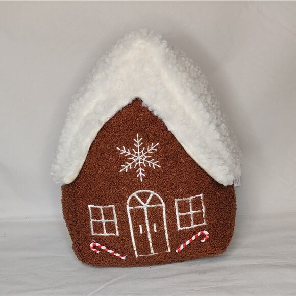 Cupcakes and Cashmere Peppermint Gingerbread Teddy Sherpa Pillow TIKTOK - Picture 3 of 12